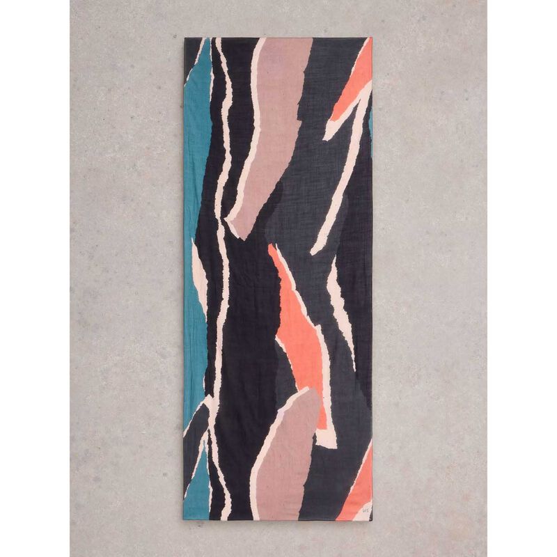 White Stuff Abstract Print Scarf image number 2